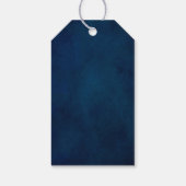 テラコッタネイビーブルージオメト結婚リの歓迎 ギフトタグ (裏面)