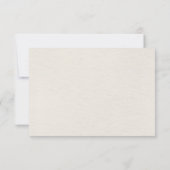 テラコッタネイビーブルーパンパスグラス素朴ズ結婚ズ 出欠カード (裏面)