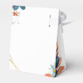 テラコッタネイビーブルー金ゴールドフローラ フェイバーボックス (裏面サイド)