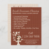 テラコッタハウスキーパーメイドクリーニングフライヤー (正面/裏面)