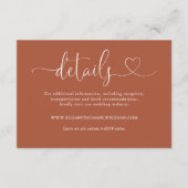 テラコッタハート結婚スクリプトの詳細 エンクロージャーカード (正面)