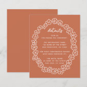 テラコッタバジェットフローラ結婚リースの詳細 (正面/裏面)