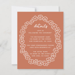 テラコッタバジェットフローラ結婚リースの詳細