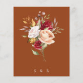 テラコッタバジェットロマンチック秋結婚フローラ (裏面)