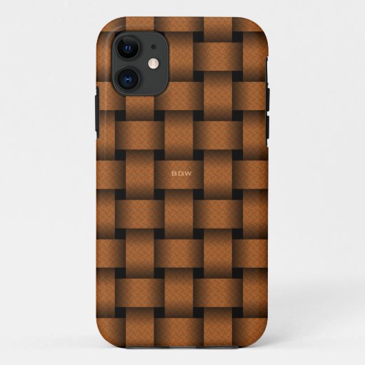 テラコッタバスケットウィーブ Case-Mate iPhoneケース (裏面)