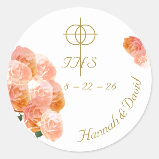 テラコッタバラカソリッ結婚クス ラウンドシール (正面)