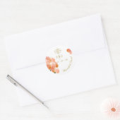 テラコッタバラカソリッ結婚クス ラウンドシール (封筒)