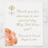 テラコッタバラカソリッ結婚クス ワインラベル (シングルラベル)