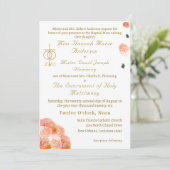 テラコッタバラカトリック結婚式招待状 招待状 (スタンド正面)