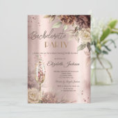 テラコッタバラワイングラスバチェロレッテ 招待状 (スタンド正面)