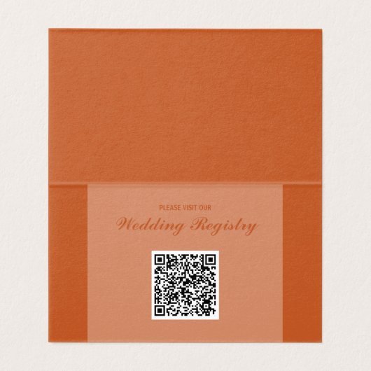 テラコッタバラ結婚のエンクロージャカードを折り畳み (内部フラット)