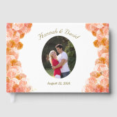 テラコッタバラ結婚カソリックのフォイルゲストブック ゲストブック (正面)