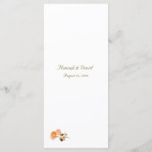 テラコッタバラ結婚カソリックのメニュー メニュー (裏面)