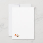 テラコッタバラ結婚カトリックの囲いカード 出欠カード (裏面)