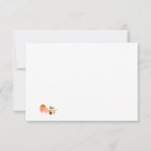 テラコッタバラ結婚カトリックの囲いカード 出欠カード (裏面)