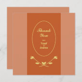 テラコッタバラ結婚ズ サンキューカード (正面/裏面)