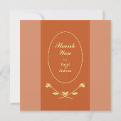 テラコッタバラ結婚ズ サンキューカード (正面)