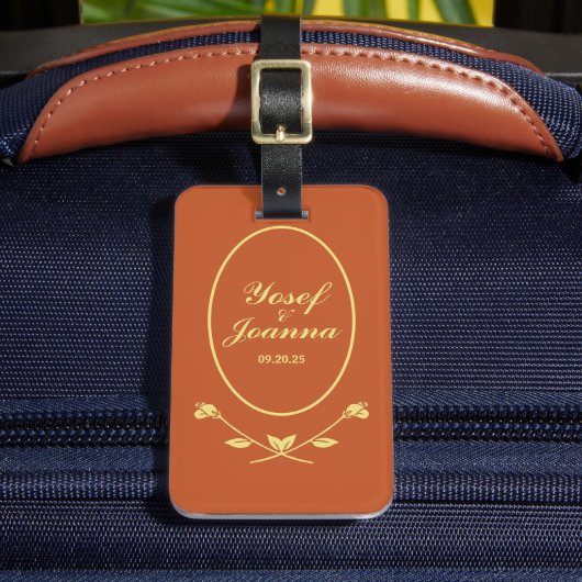 テラコッタバラ結婚ズ ラゲッジタグ (正面インサイチュ2)