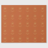 テラコッタバラ ラッピングペーパー (フラット)