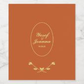 テラコッタバラ ワインラベル (シングルラベル)