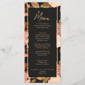 テラコッタバーンオレンジブラックボホ結婚ズ メニュー (正面)