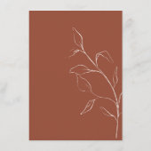 テラコッタバーンオレンジボ結婚タニカル詳細 エンクロージャーカード (裏面)