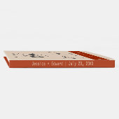 テラコッタバーンオレンジミニマエレガントリスモダント ゲストブック (背)