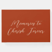 テラコッタバーンオレンジミニマエレガントリスモダント ゲストブック (裏面)