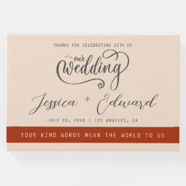 テラコッタバーンオレンジミニマエレガントリスモダント ゲストブック