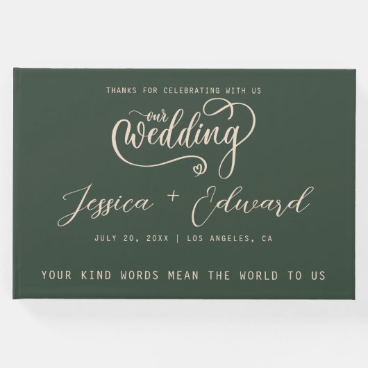 テラコッタバーンオレンジミニマエレガントリスモダント ゲストブック (正面)