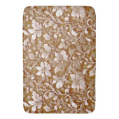 テラコッタバーンオレンジモダン色の植物学ボホ バスマット (正面縦)