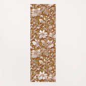 テラコッタバーンオレンジモダン色の植物学ボホ ヨガマット (正面)