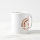 テラコッタパステルボホレインボーママスターミテッド コーヒーマグカップ (正面右)
