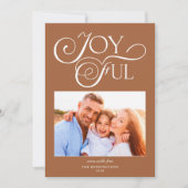 テラコッタパタモダンンプレジャーホリデーフォト シーズンカード (正面)