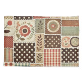 テラコッタパッチワークキルトファームハ素朴ウス 枕カバー (裏面)