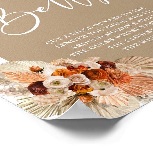 テラコッタパンパスグラスどのように大きいママの腹 ポスター (角)