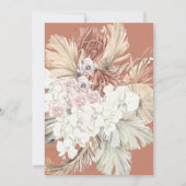 テラコッタパンパスグラスデザートトロピカルサンゴ セーブザデート (裏面)