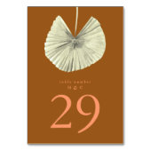 テラコッタパンパスグラスピトロピカルジャングル テーブルナンバー (正面)