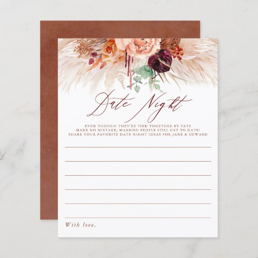 テラコッタパンパスグラスフローラデイトナイトアイディア (正面/裏面)