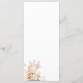 テラコッタパンパスグラスボタニカル結婚ズ メニュー (裏面)