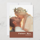 テラコッタパンパスグラスボホブライダルシャワー写真 招待状 (裏面)