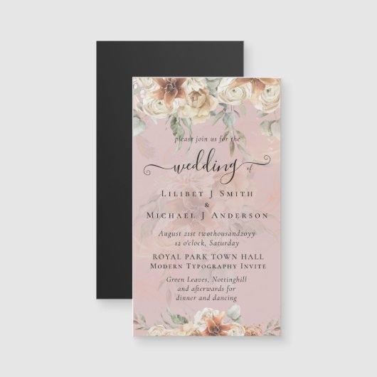 テラコッタパンパスグラスボ結婚ホズ (正面/裏面)