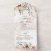 テラコッタパンパスグラスボ結婚ホズ オールインワン招待状 (内側)