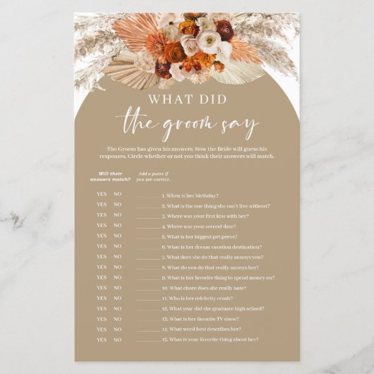 テラコッタパンパスグラス新郎は何と言った (正面)