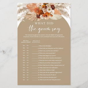 テラコッタパンパスグラス新郎は何と言った