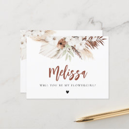 テラコッタパンパスグラス私の花 ポストカード