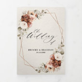 テラコッタパンパスグラス素朴幾何結婚的T 三つ折りプログラム (カバー)