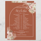 テラコッタパンパスグラス結婚ズのスケジュール (正面/裏面)