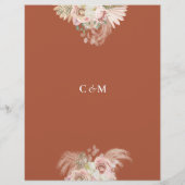 テラコッタパンパスグラス結婚ズのスケジュール (裏面)