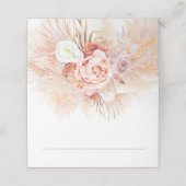 テラコッタパンパスグラス結婚ズ座席表 プレイスカード (外部開封)